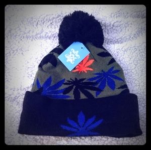 New Orange, Blue, Black and Green Hat